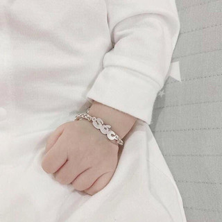 Lắc tay khắc tên cho bé , miễn phí khắc tên , bạc ta dày dặn chắc chắn