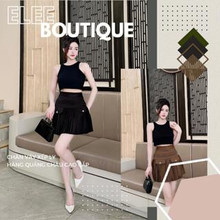 Chân váy ngắn xếp ly hàng Quảng Châu cao cấp, Chân váy xếp ly thiết kế theo phong cách Hàn Quốc năng động trẻ trung