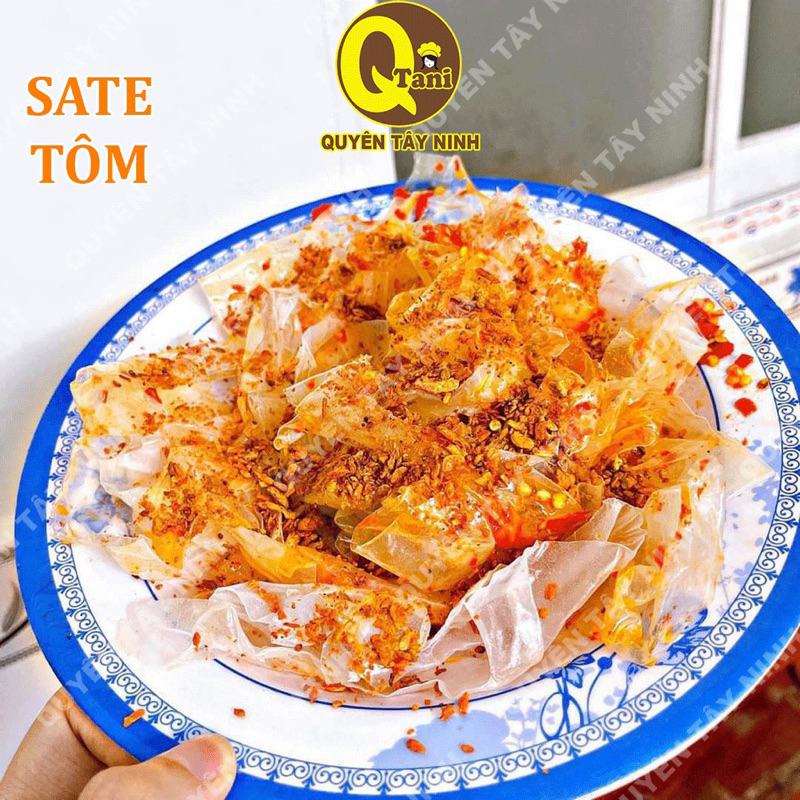 DẺO SATE TÔM Cay, ngon, siêu tôm | bánh tráng phơi sương Tây Ninh mỏng dẻo đặc biệt