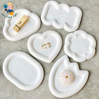 Khay thạch cao decor đựng đồ trang trí, chụp ảnh sản phẩm