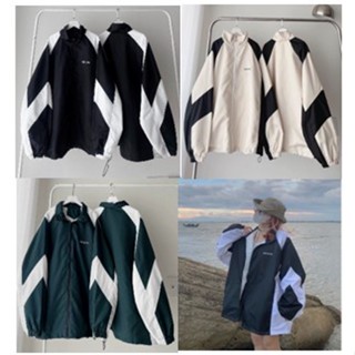  Áo Khoác Gío Dererro Logo Thêu Màu Kem Vải Gió Unisex Form Rộng Nam Nữ hót nhất 2023 