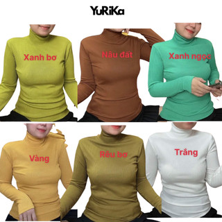 Áo Cổ Lọ Giữ Nhiệt - Áo Ủ Kem Chống Nắng Vải Gân Hàn LOẠI 1