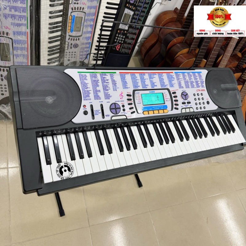Đàn organ nội địa Nhật CASIO CTK 660L phím có đèn LED có touch, điệu , tiếng phong phú. Âm thanh hay. Bảo hành 12 tháng