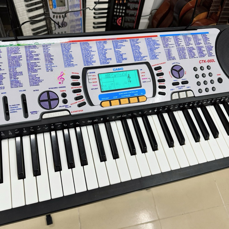Đàn organ nội địa Nhật CASIO CTK 660L phím có đèn LED có touch, điệu , tiếng phong phú. Âm thanh hay. Bảo hành 12 tháng
