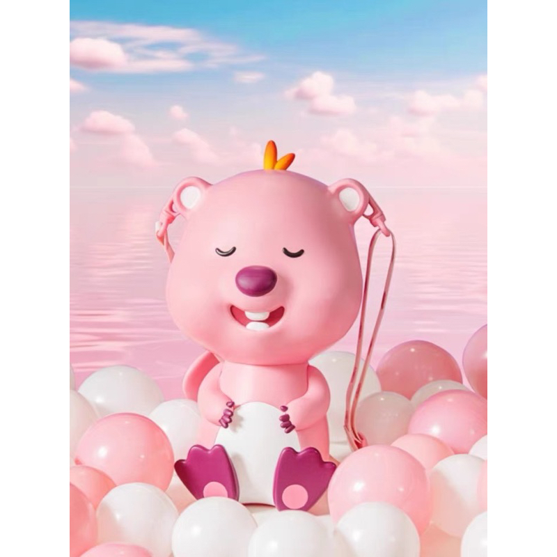 Cốc nhựa Loopy dễ thương, cốc mô hình Loopy hồng