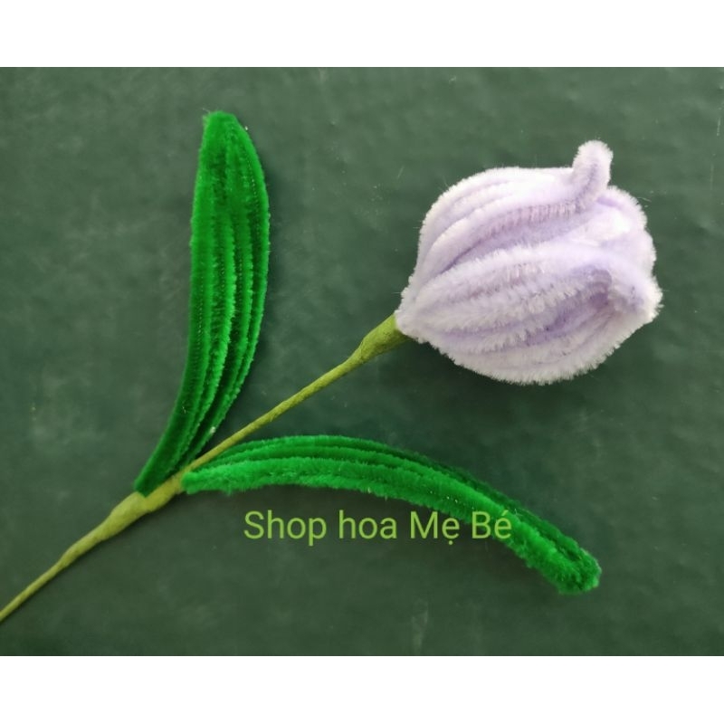 Hoa tulip kẽm nhung thành phẩm