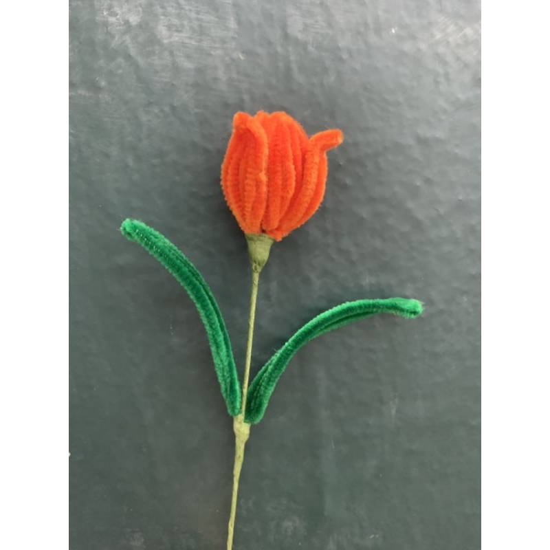 Hoa tulip kẽm nhung thành phẩm