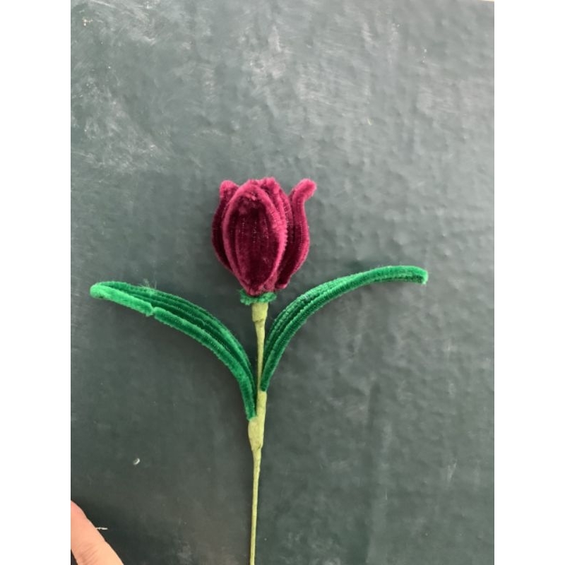 Hoa tulip kẽm nhung thành phẩm