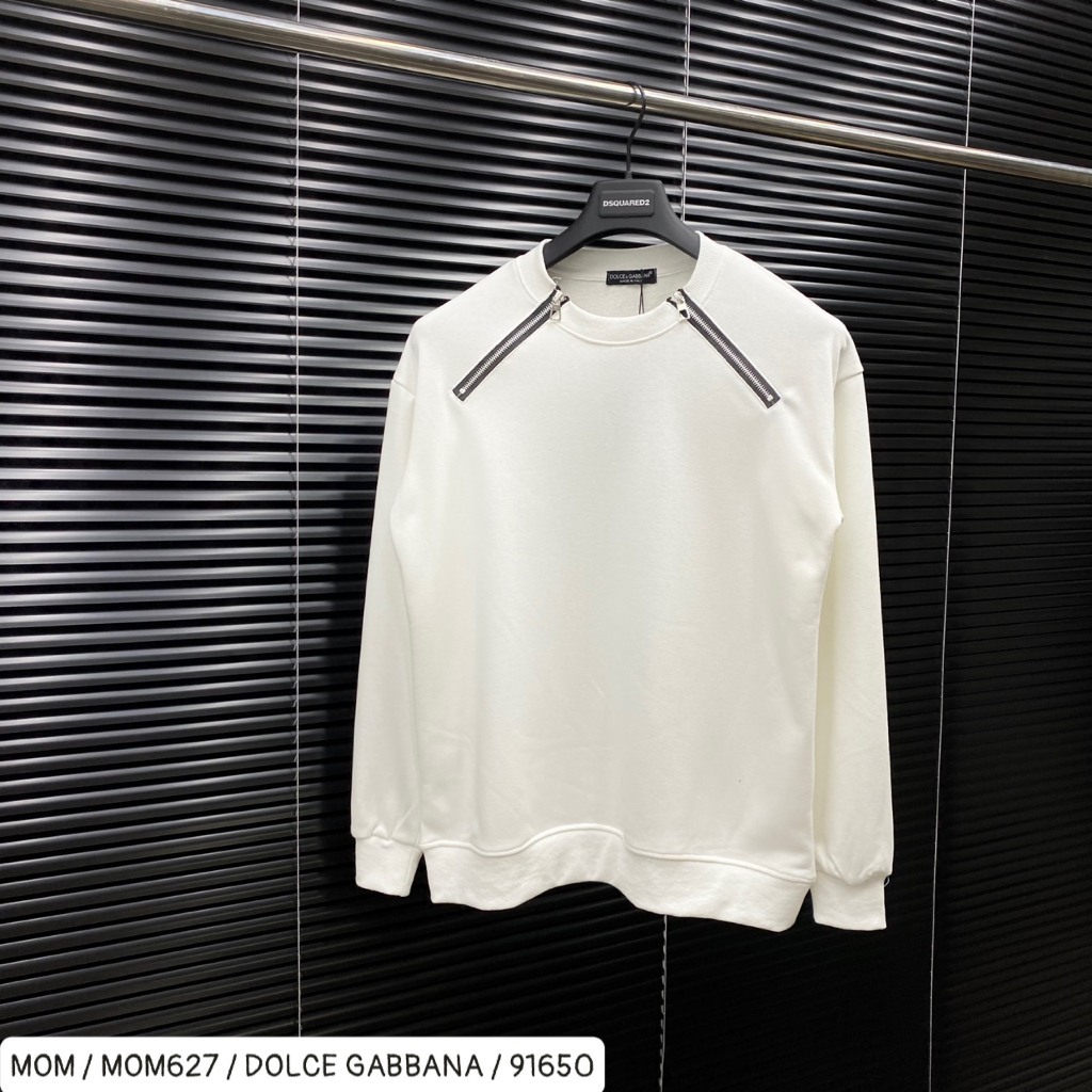 Áo Nỉ Sweater , Áo nỉ dài tay nam nữ trơn thêu khóa zip chéo cổ kiểu dáng đơn giản basic.thoitrangtrend1_P&T