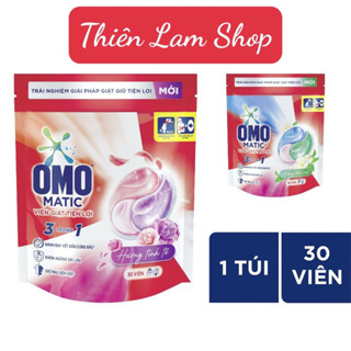 Viên giặt tiện lợi OMO 3 trong 1 - Túi 30 viên