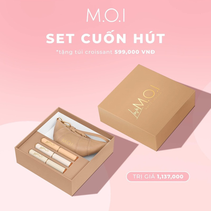 Sét Son M.O.I 3 Cây Và 6 Cây + Tặng Kèm Túi