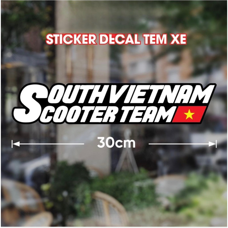 Tem Logo Decal Dán Xe Máy Tem Southvietnam Sticker