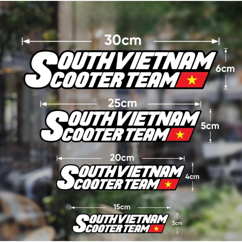 Tem Logo Decal Dán Xe Máy Tem Southvietnam Sticker
