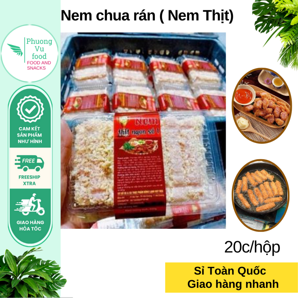 Nem chua rán 20c/hộp, giao hoả tốc hà nội.