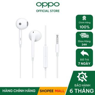 Tai nghe có dây oppo Jack 3,5mm có micro nhét tai Gaming chống ồn giá rẻ chính hãng - bảo hành 6 Tháng