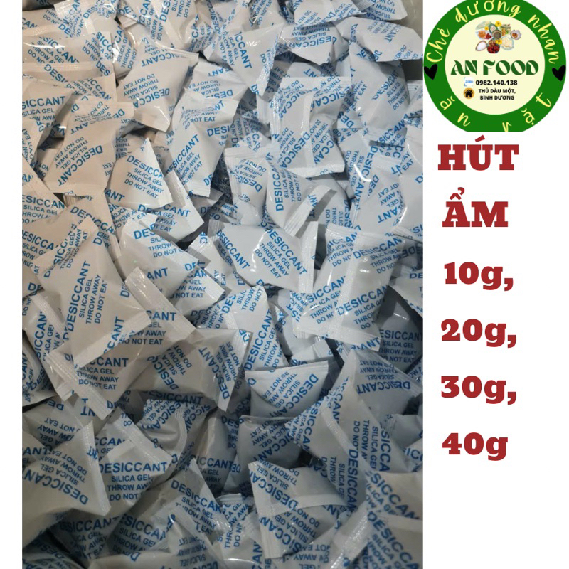 (Giá sỉ) 1kg Gói Hút Ẩm 10g, 20g, 30g, 40g Chuyên dùng cho đồ ăn vặt, hạt dinh dưỡng, khô các loại