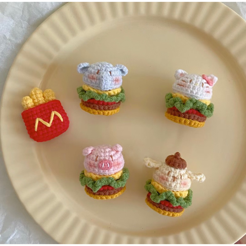 Móc khoá len hình các con thú mini