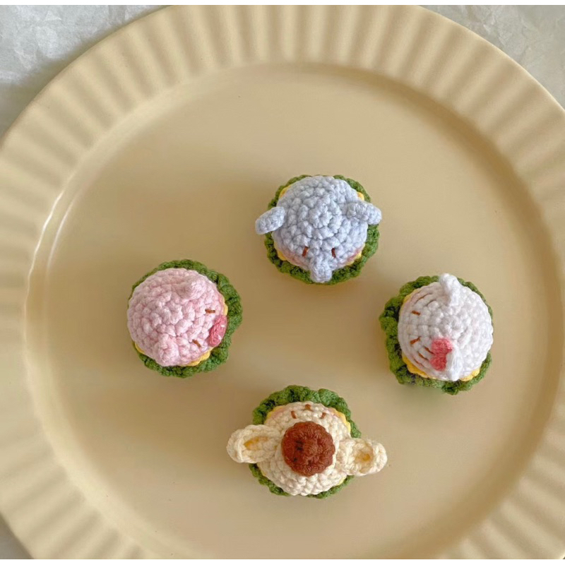 Móc khoá len hình các con thú mini