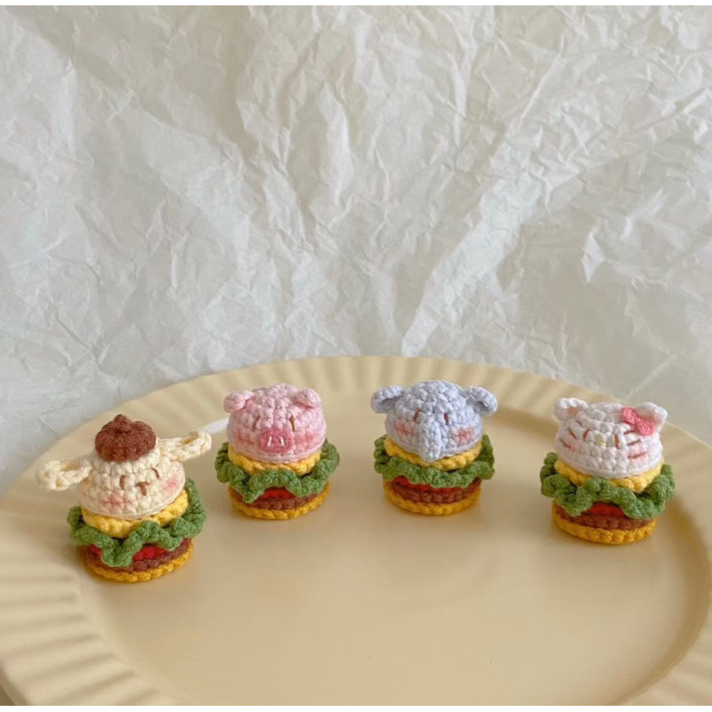 Móc khoá len hình các con thú mini