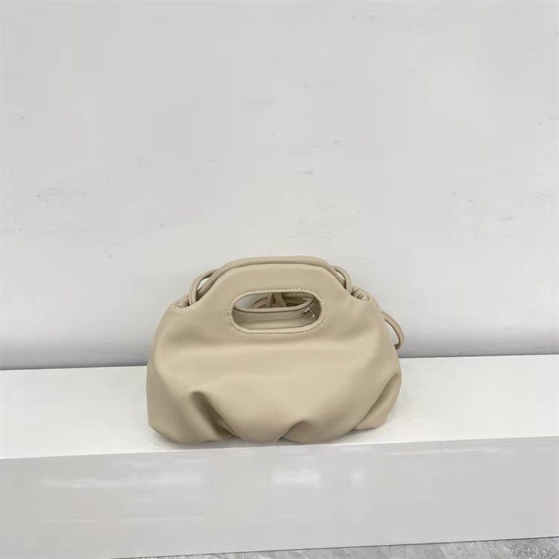 Túi xách nữ bản dẹt dây rút da PU