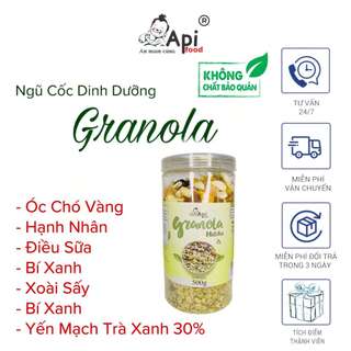  Ngũ Cốc Dinh Dưỡng Ăn Liền Granola 30% Yến Mạch ApiFood