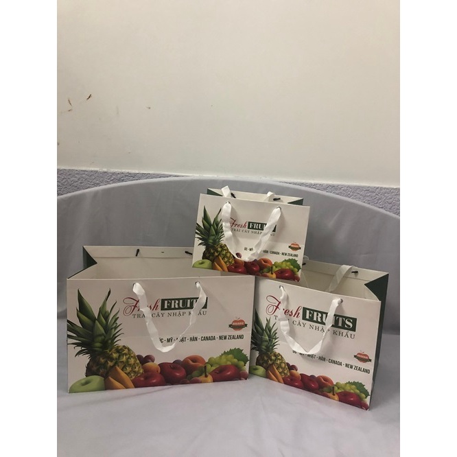 Túi giấy đựng trái cây có 3 kích thước/túi