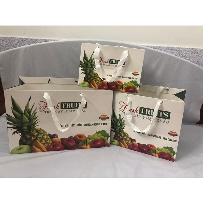 Túi giấy đựng trái cây có 3 kích thước/túi