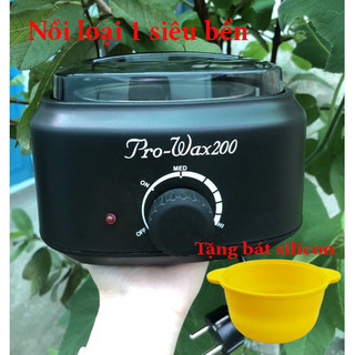 Nồi nấu sáp wax lông cao cấp Pro Wax 200 phiên bản mới đẹp kèm bát nấu sáp chống dính silicon