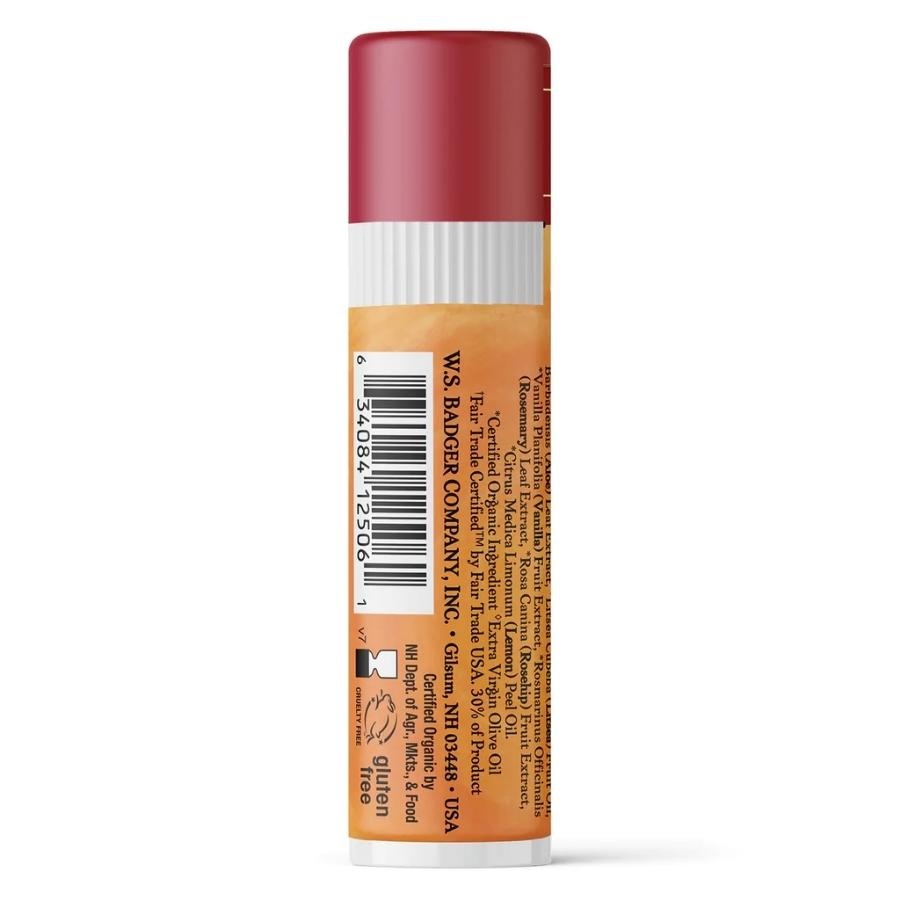 Son Dưỡng Chiết Xuất Lựu Hữu Cơ USDA Organic Làm Dịu Môi Poetic Pomegranate BADGER Cocoa Butter Lip Balm 7g Nhập Khẩu Mỹ