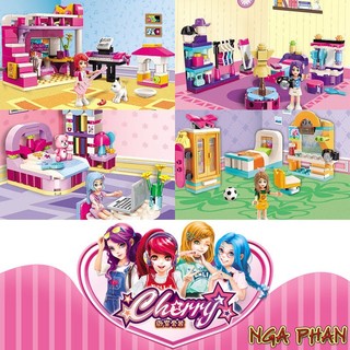 Phòng Của Các Bạn Gái Friends Đồ Chơi Xếp Hình Lắp Ráp Enlighten Qman MOC DIY