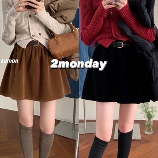 Chân váy xoè kèm đai vải nhung siêu xinh