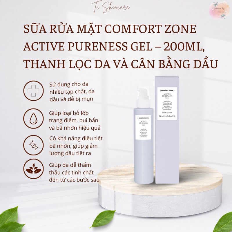 Nước cân bằng hoa hồng Active Pureness Toner comfort zone 200ml