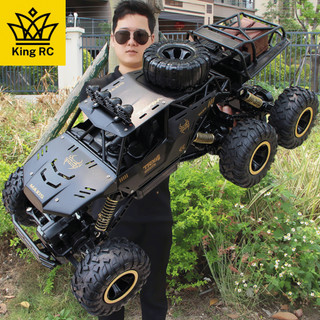  Xe Điều Khiển Từ Xa 6 Bánh Địa HìnhTốc Độ Cao 45km h Vỏ Thép Có Đèn Pin Sạc SIÊU LỚN  King RC  OR03 