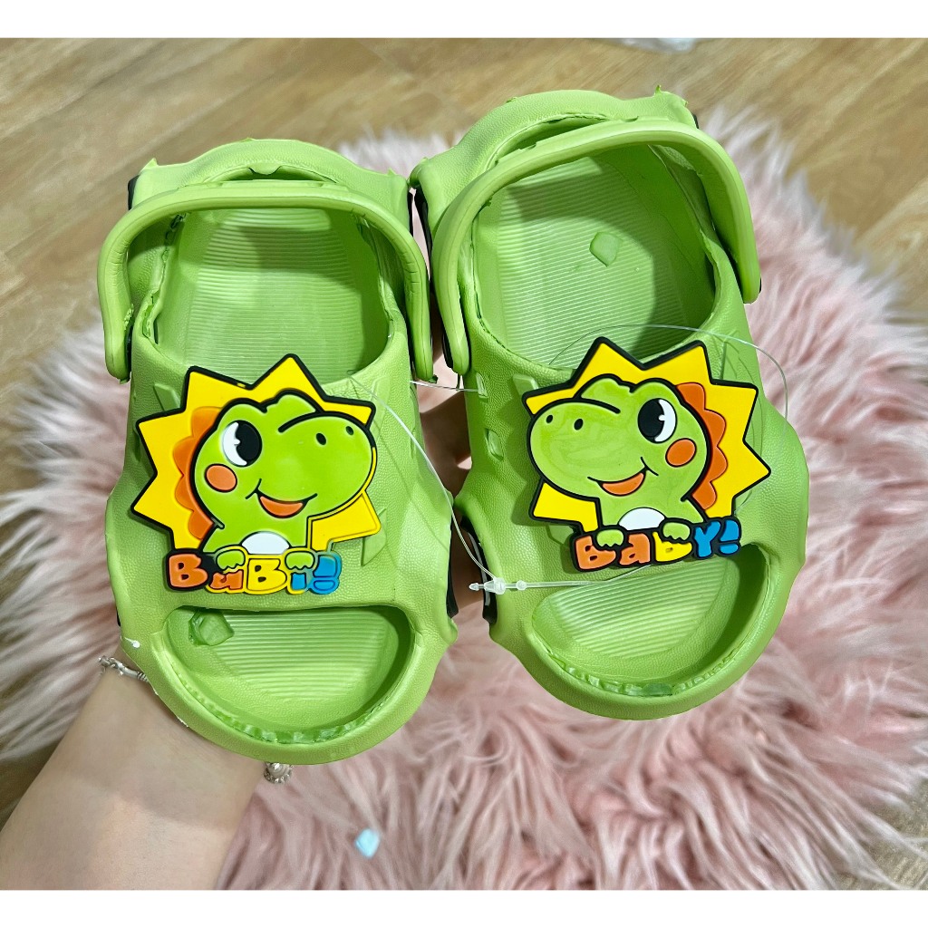 Dép Quai Hậu Siêu siêu nhẹ Hình Khủng LONG OTO Dành Cho Bé Trai- Bé gái