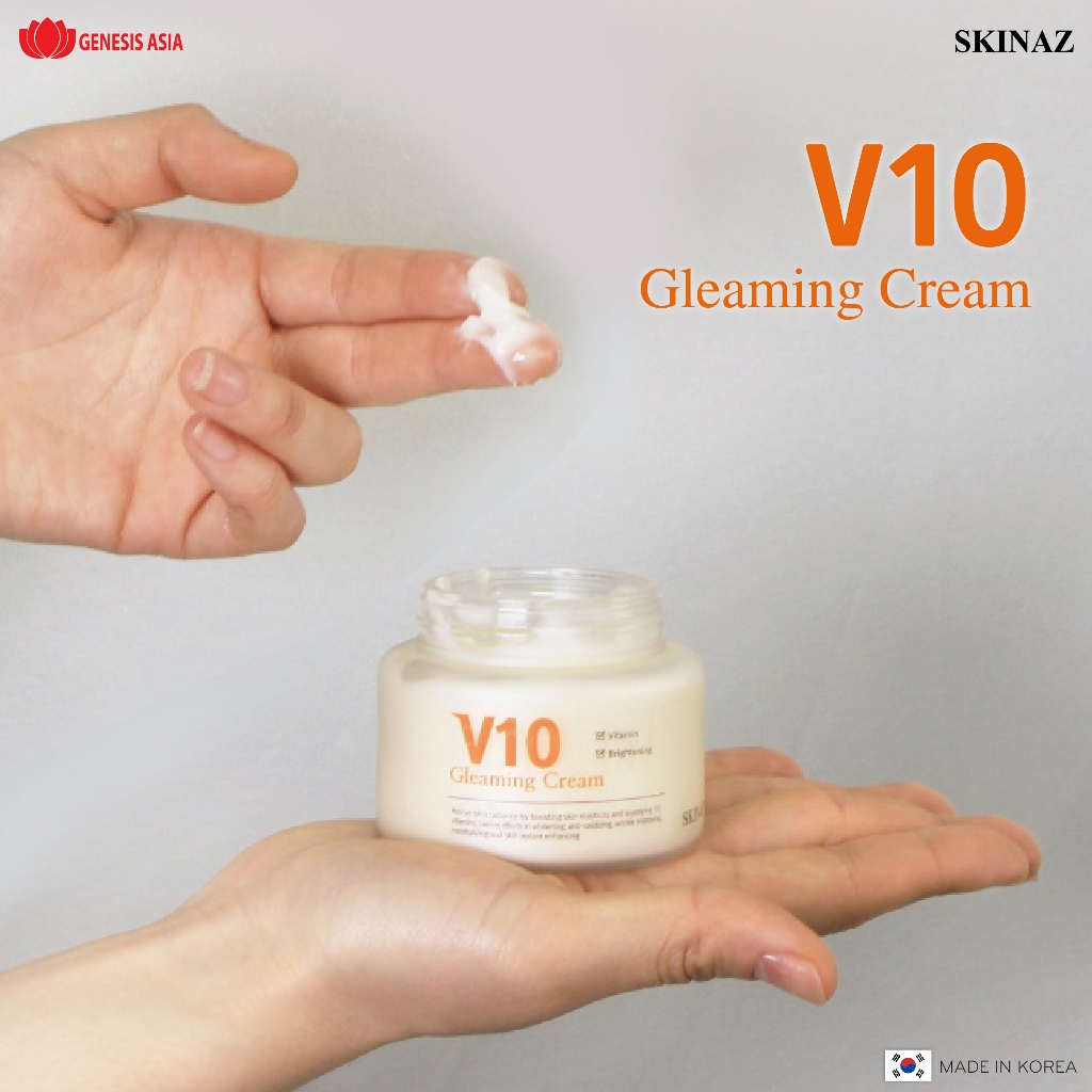 Kem V10 Skinaz Hàn Quốc Chính Hãng 100ml - V10 Gleaming Cream Skinaz