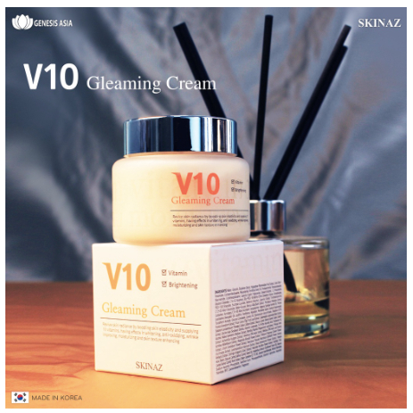 Kem V10 Skinaz Hàn Quốc Chính Hãng 100ml - V10 Gleaming Cream Skinaz