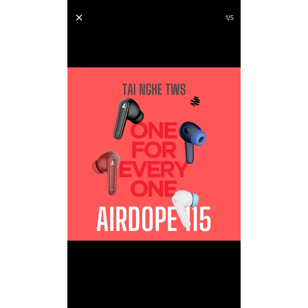 Tai nghe BLUETOOTH BOAT AIRDOPES 115