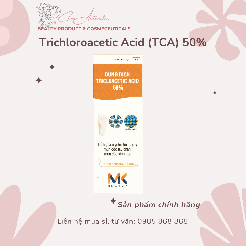 TRICHLOROACETIC ACID  50% LOẠI BỎ SÙI - MỤN CÓC AN TOÀN