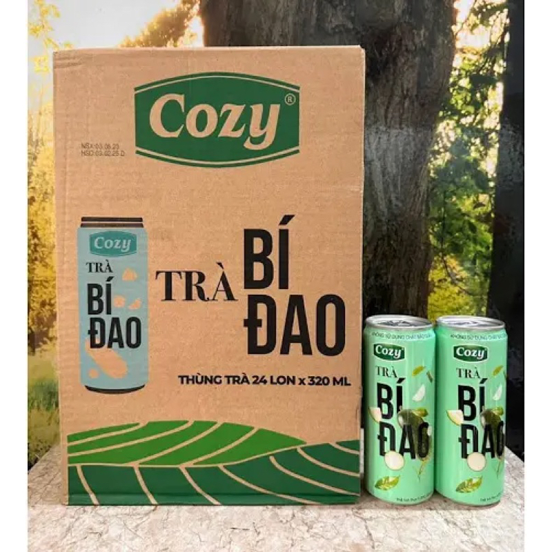 Lon trà bí đao Cozy 320ml