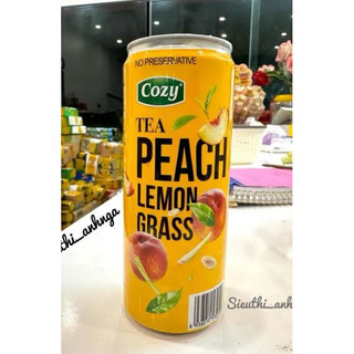 Lon trà đào sả Cozy 320ml
