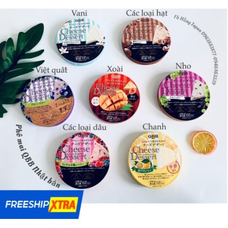 Phô mai QBB Nhật Bản hộp 6 miếng giàu canxi dành cho bé ăn dặm