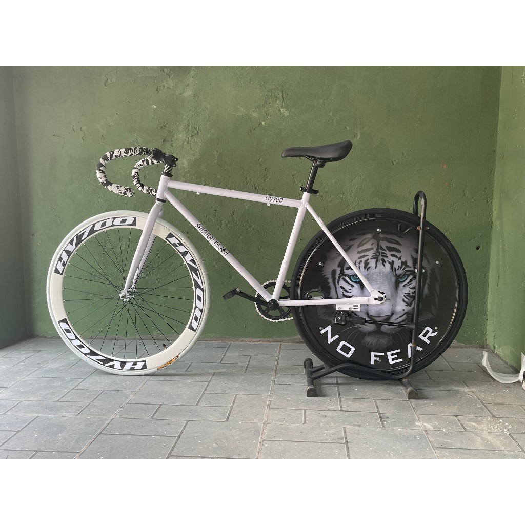 Xe đạp Fixed Gear tay cong 2 lip Vành 60 có ốp vành - 2023