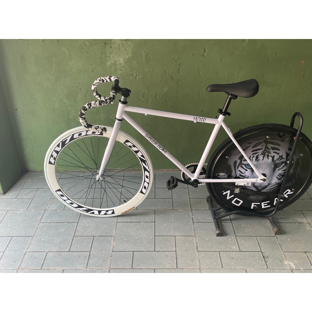 Xe đạp Fixed Gear tay cong 2 lip Vành 60 có ốp vành - 2023