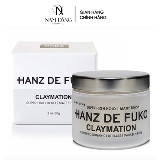 Sáp Vuốt Tóc nam Hanz de Fuko Claymation 56g - Chính Hãng