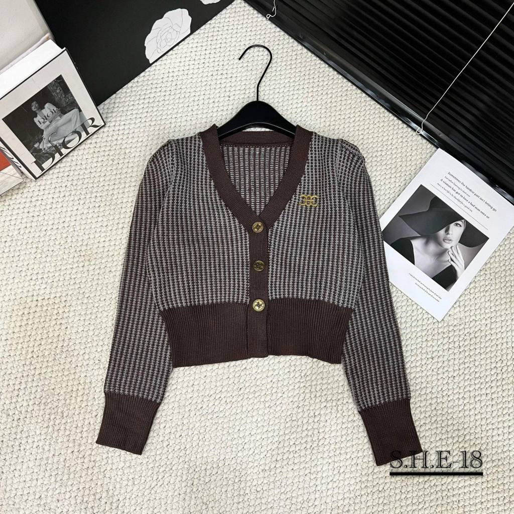 ÁO LEN SỌC CARO TAG CELIN CHẤT DÀY ĐẸP HÀNG QC