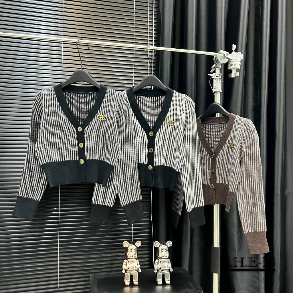 ÁO LEN SỌC CARO TAG CELIN CHẤT DÀY ĐẸP HÀNG QC