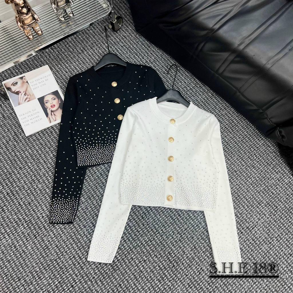 ÁO LEN ĐÍNH ĐÁ SIÊU CHẢNH HÀNG QC