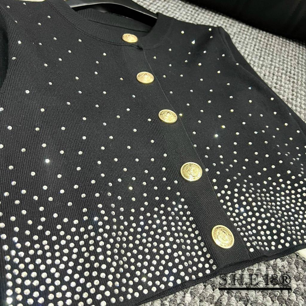 ÁO LEN ĐÍNH ĐÁ SIÊU CHẢNH HÀNG QC