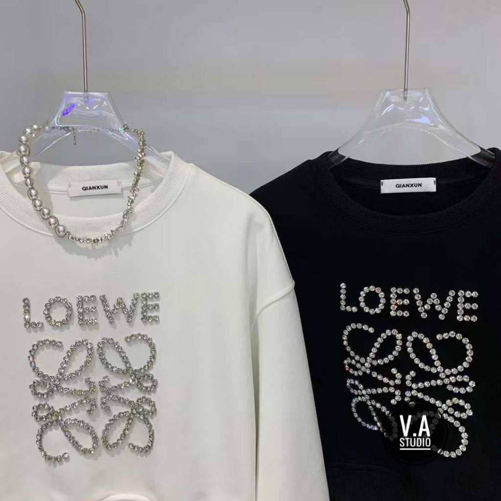 ÁO NỈ LOEW.E  CHẤT NỈ ĐANH KHÔNG XÙ -CHỮ ĐÁ HÀNG QCL1