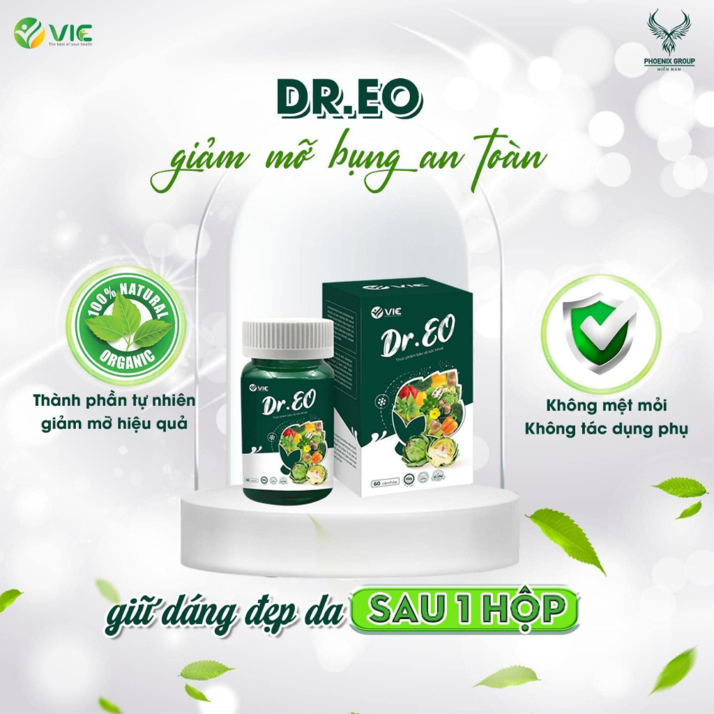 Viên uống detox Dr Eo, viên uống thảo mộc giảm cân, giảm mỡ bụng, siết eo